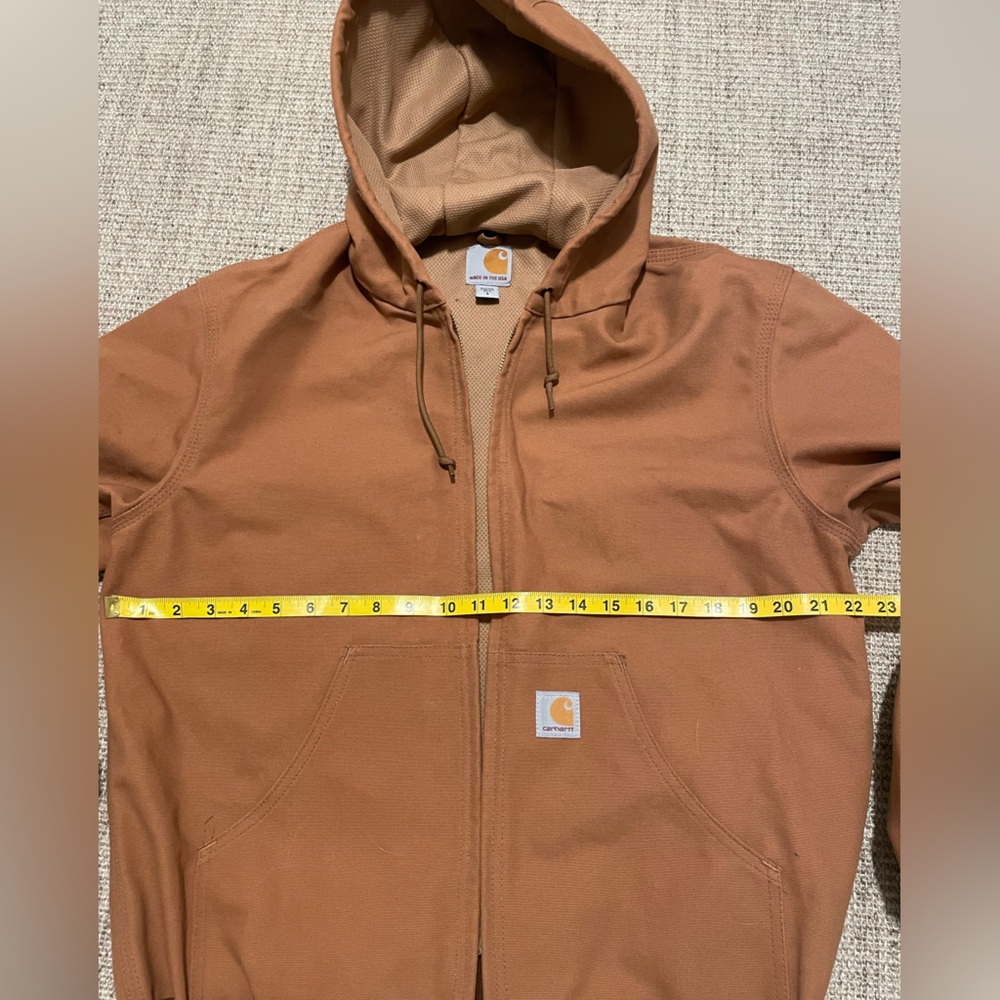 Carhartt Tan Hooded Work Jacket - Picture 3 of 6